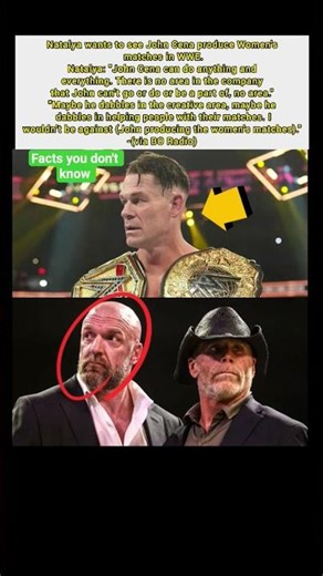 Natalya Wants John Cena to Run WWE Women’s Matches?!#natalya #johncena#shawnmichaels #shorts #usa#uk