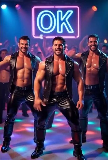 Muscle Men AI Dance #universaldance #dancechallenge #aidanceart #entertainment