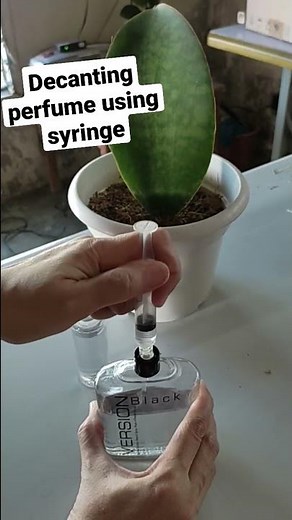 How to refill perfume using syringe???||#shorts