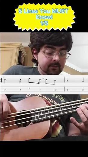 5 Bass Lines Every U-Bass Player Should Know: 1/5 #ubass #whitestripes #7nationarmy