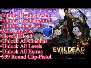 Evil Dead Regeneration Aethersx2 Everything Unlocked Cheat Code 60 FPS Setting