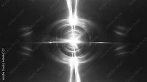 Abstract black and white flare light tunnel rotation loop. 4K 3D rendering futuristic mesh tunnel loop. black and white Wall Motion Graphics loops for Techno, VJ DJ loop, music stage show, title, int