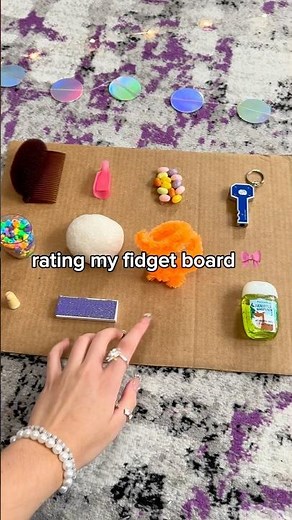 DIY FIDGET BOARD ASMR! 😱🎀✨ *super satisfying sensory ASMR craft rating*