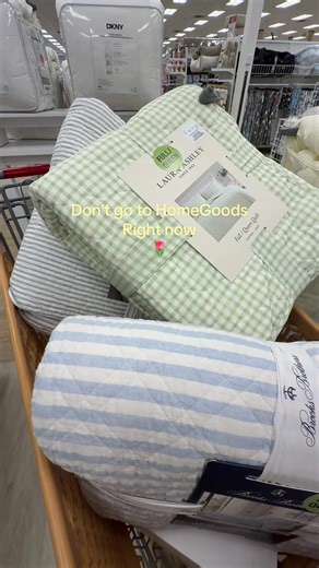 HomeGoods Cotton Bedding Haul: Gingham, Ticking & Quilts