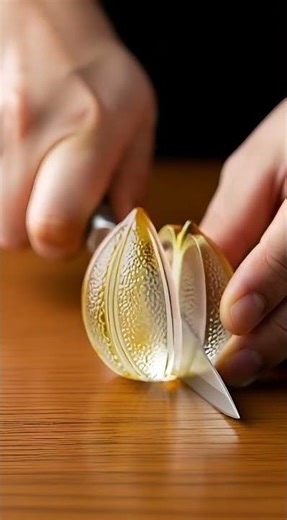 You Won't Believe These Fruits Are Made of Glass! ✨🔪