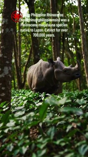 Philippine Rhinoceros - Extinct Species #Rhino #mammal