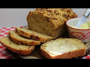 Bacon Cheddar Beer Batter Bread ~ Savory Quick Bread ~ St Patrick's Day ~ Noreen's Kitchen