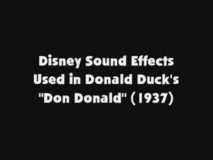 Disney SFX That Was Used in Donald Duck's "Don Donald" (1937)
