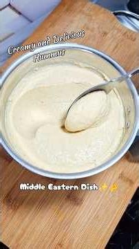 Creamiest Hummus 👏🙌 Best way to make Hummus at home #support #viral #ytshorts #hummus #sauce #lovely