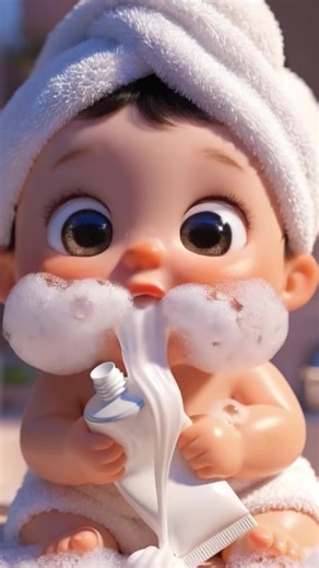 This little character just can’t stop! 😆 Watch it squeeze, slurp, and munch — every bite so satisfying you’ll want to play it again. Don’t miss the tiny hand moves and the fluffy foam — ASMR heaven in every second! 🎧✨ #ASMR #AIAnimation #AIVideo #OddlySatisfying #SatisfyingSounds