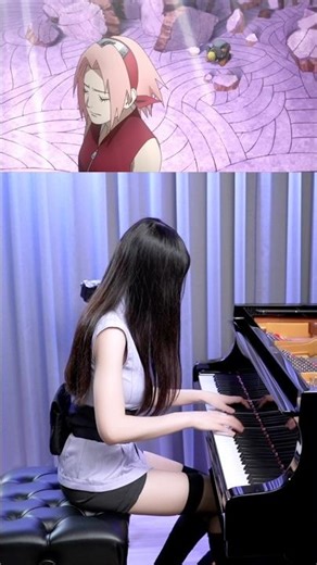 Naruto Shippuuden OP3『Blue Bird』Hinata's Piano Cover🍥#Shorts #Piano #Naruto #BlueBird #Hinata