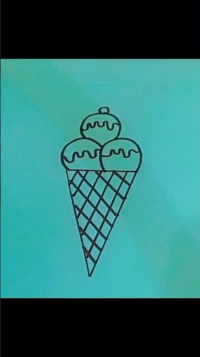 🔥 Cone Drawing Easy | Viral Geometry Shape Art ✏️🎨 | #Shorts