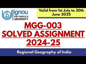 MGG-003 IGNOU Solved Assignment 2024-25 | Complete & Scoring Answers