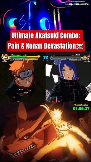Ultimate Akatsuki Combo: Pain & Konan Devastation☠️🔥