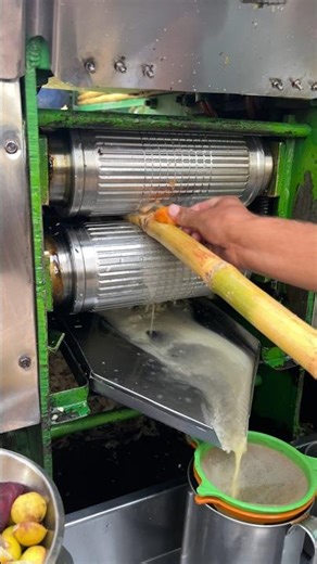 Natural loquat sugarcane juice squeezed fresh delight #SugarcaneJuice #Loquat #Foodie #FreshJuice