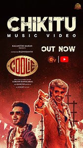 Coolie Varaan sollikko..!😎 #Chikitu Music Video is out now! #GetChikitufied 📣💥 ▶️ https://youtu.be/rsJ-LGpE7Lc #Coolie releasing worldwide August 14th Rajinikanth #LokeshKanagaraj Anirudh Ravichander #TRajendar Akkineni Nagarjuna Upendra #SathyaRaj Soubin Shahir Shruti Haasan #Anbariv #Arivu #GirishGangadharan #PhilominRaj #SatheesKumar #Sandy #Chandhru #PraveenRaja #CoolieFromAug14 | Sun Pictures