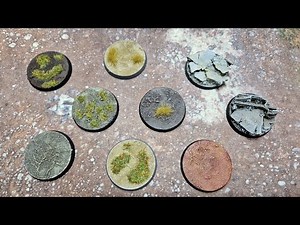 Basing miniatures, quickly and easily