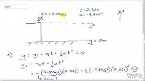 OpenStax College Physics Solution, Chapter 2, Problem 47 (Problems and Exercises)