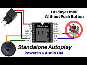 DFPlayer Mini Standalone AutoPlay | Power in = Audio Playing