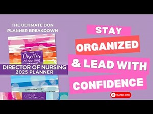 How to Use the DON Planner to Stay Organized & Lead with Confidence! 📅🩺| Bilquis Ali
