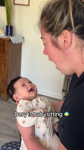 Dory is babysitting ♥️ momlife heart full ❣️ #momlifeheartfull