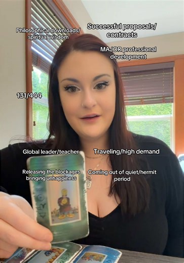 There’s a HUGE business win trying to make its way to you, collective. Your name will be spoken in rooms you haven’t yet entered. Your philosophical ideas and beliefs will be the foundation for a path of great success. But there’s one thing you need to do: Choose YOU. Let go of what’s holding you back, and spirit will guide you forward from there. #tarot #spiritualguidance #manifestation #abundance #spiritualtiktok