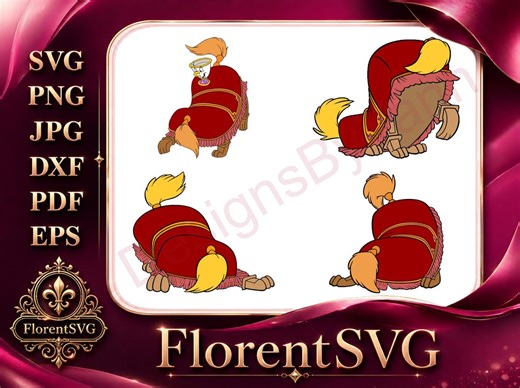 Oliver and Company Sultan the Footstool Dog Various Character Poses and Art SVG - Instant Download - Etsy