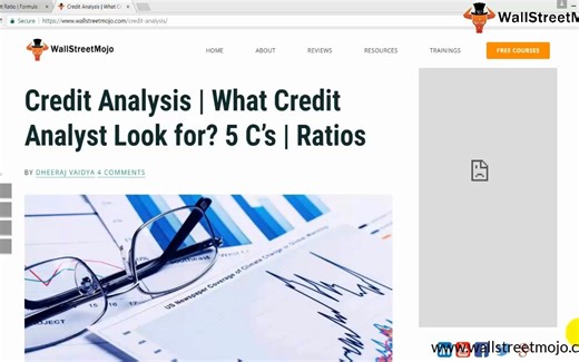 Credit Analysis _ Process _ 5 C's of Credit Analysis _ Ratios