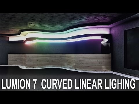 Lumion 7 : Curving Linear Lights