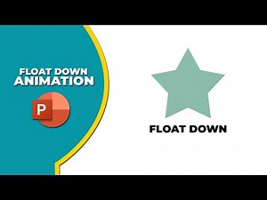How to insert float down animation in PowerPoint