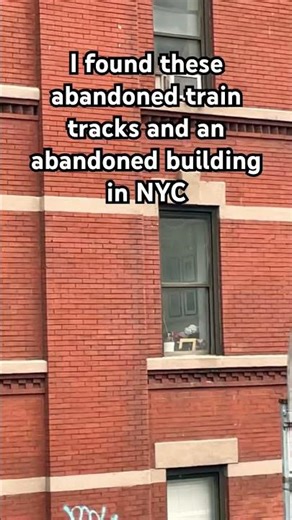 I found abandoned train tracks #scary #abandoned #nyc