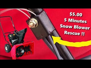 Snow Blower Auger Cable "PLASTIC" Clamp FIX & UPGRADE for MTD Craftsman Troy-Bilt Yard Machines