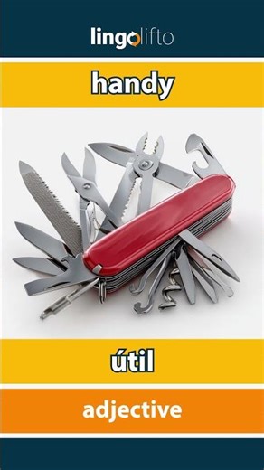 🇬🇧🇵🇹 handy - útil : learn English : vamos aprender inglês : vocabulary builder