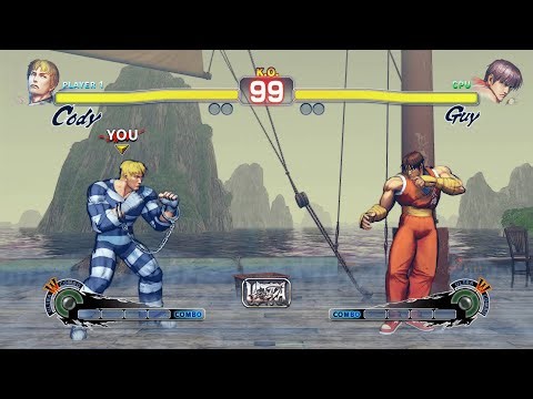 Cody vs Guy (Hardest) Street Fighter 4.| Epic Battle