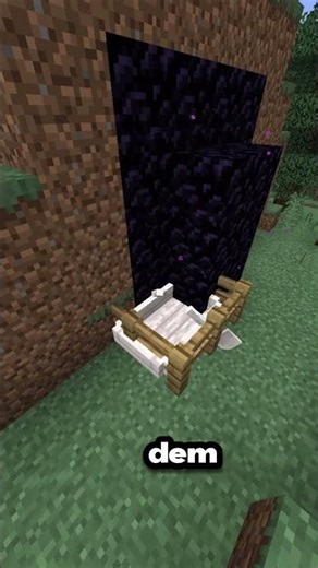 How to trap your friends with a Nether portal! #minecraft #minecrafttraps #shorts