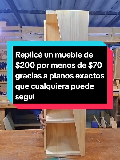 Replicé un mueble de $200 por menos de $70 gracias a planos exactos que cualquiera puede seguir
