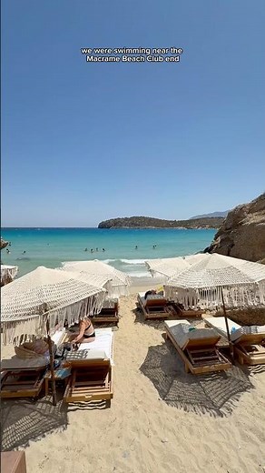 let’s swim at famous beaches in crete, greece ⛱️