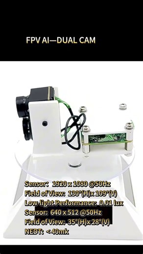 Ultra-Light FPV AI Dual Cam for Drone Missions