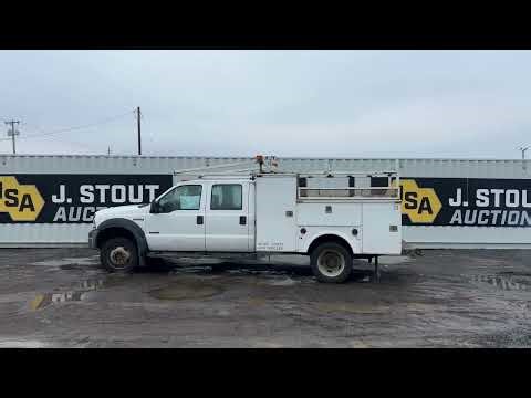 2006 Ford F550 Extra Cab 4x4 Utility Truck