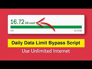 Bypass Daily Data Limit Script || ScripterJee