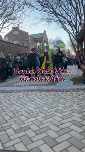 Megan - Augusta, Aiken, CSRA Family Activities on Instagram: "Looking for things to do in Aiken, SC? Mardi Gras is back in Downtown Aiken and it’s one of the biggest free events of the season 🎭💜💚💛 @downtownaiken is bringing Bourbon Street vibes to Newberry Street with live music, parades, Creole food, craft beer, and family-friendly fun. 📍 Downtown Aiken, South Carolina 🗓 Saturday, February 21 ⏰ 4–9 PM 🎉 Free admission on Newberry Street If you’re searching for Mardi Gras events in Aiken,