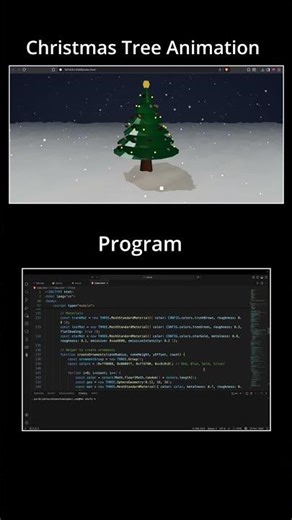 Watch This Coded Christmas Tree Come Alive 🎄💫 #Shorts