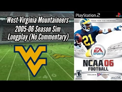 West Virginia Mountaineers Full 2005 Season: NCAA06 Season Sim Longplay (No Commentary)