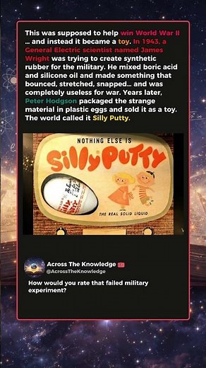Silly Putty — A failure that bounced back.