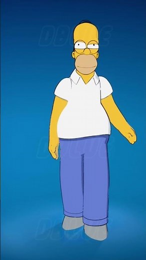 Homer Simpson Dances to the NEW Maps Emote - Fortnite
