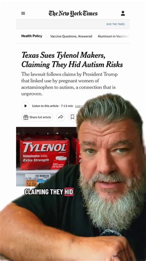 Texas is suing Tylenol over autism? | Michael McWhorter