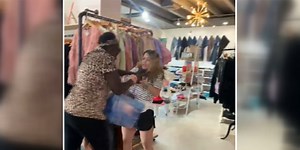 CAUGHT ON CAMERA: Boutique owner defends store from would-be shoplifter