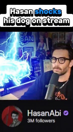 Hasan Uses A Shock Collar On His Dog Live On Twitch #twitch #livestream #short