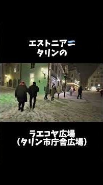 エストニア🇪🇪タリンのラエコヤ広場（タリン市庁舎広場）