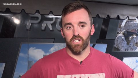 NASCAR driver visits USS Kearsarge